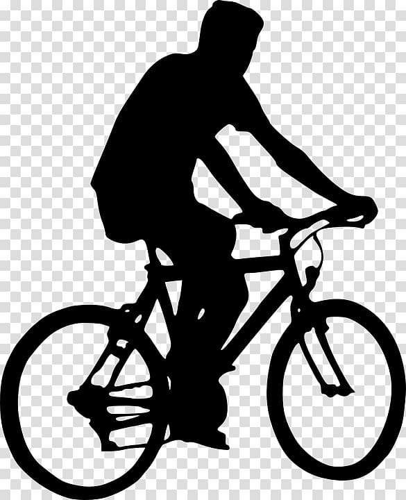 Cycling Bicycle Silhouette , ciclista transparent background PNG clipart