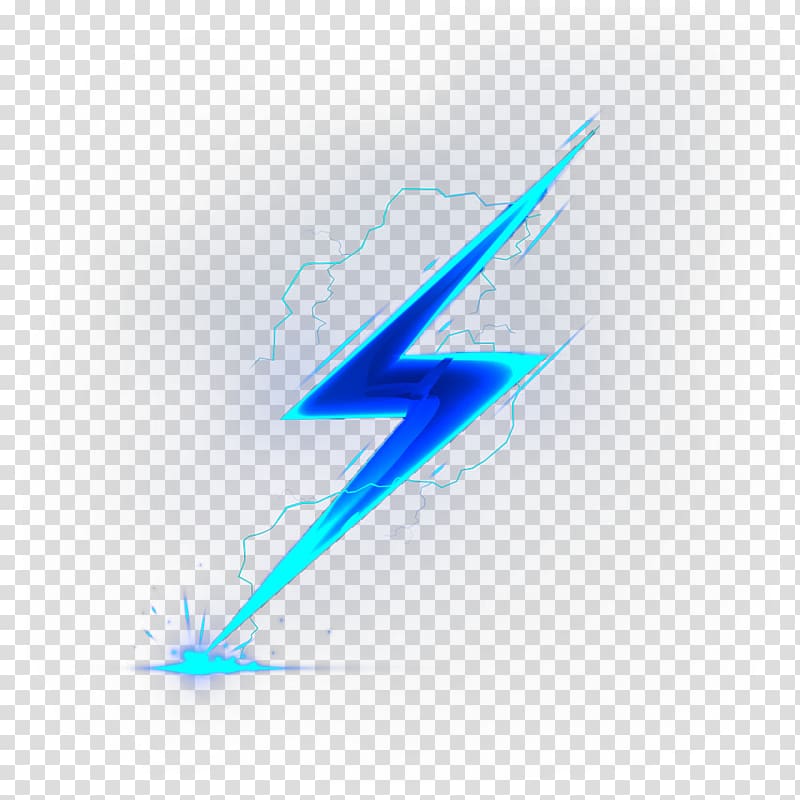 Blue lightning bolt illustration, Lightning Blu-ray disc Thunder, A bolt of  lightning transparent background PNG clipart