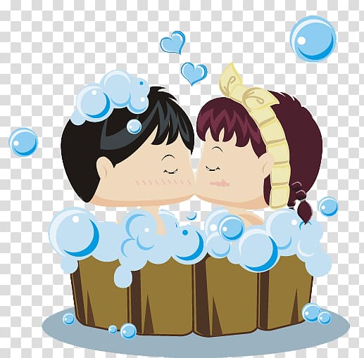 Bathing Bathtub, A bath couple transparent background PNG clipart