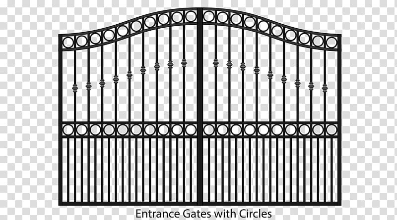 Gate Wrought iron Fence Window Guard rail, movable arch design transparent background PNG clipart