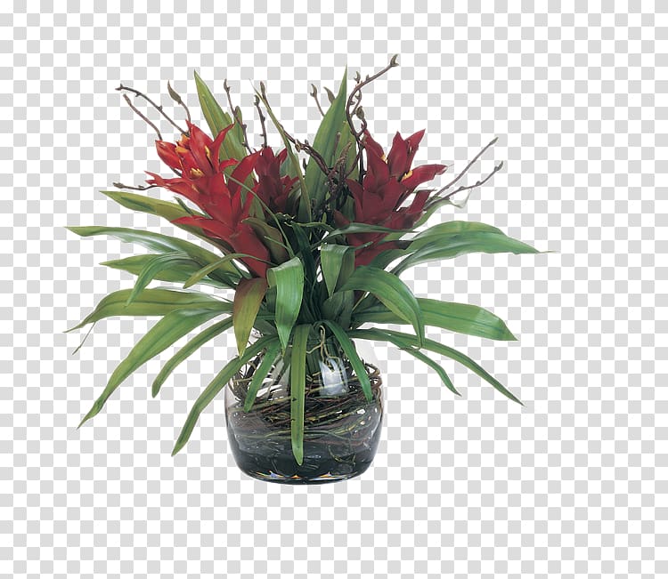 Floral design Glass Artificial flower Decorative arts, Red decorative floral art transparent background PNG clipart