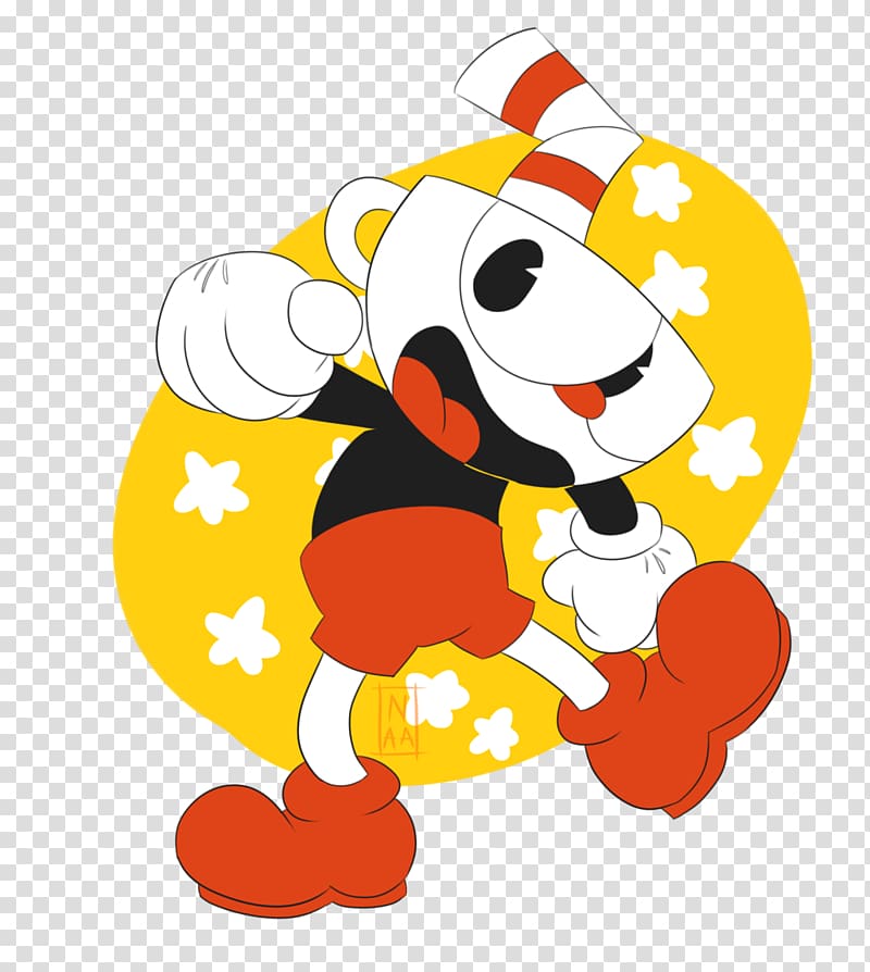 Cuphead Fan art, cuphead and mugman fanart transparent background PNG clipart