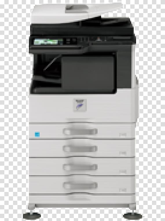 Multi-function printer copier Sharp Corporation Automatic document feeder, printer transparent background PNG clipart