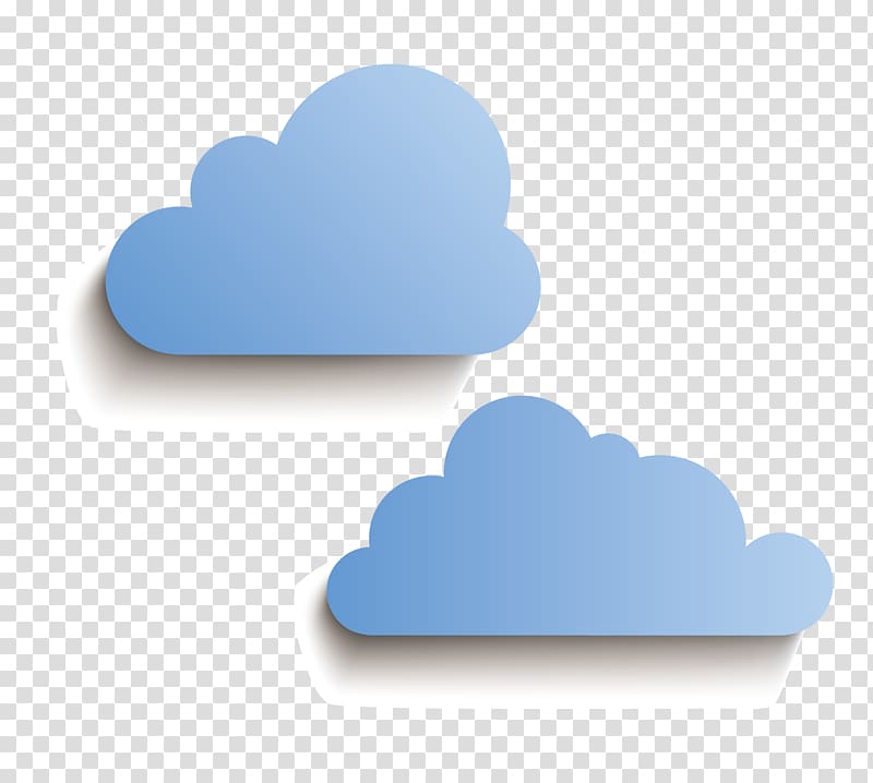 Paper Cloud, Blue clouds transparent background PNG clipart