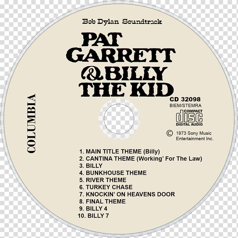 Pat Garrett & Billy the Kid Album Bob Dylan Soundtrack Billy 1, bob dylan transparent background PNG clipart