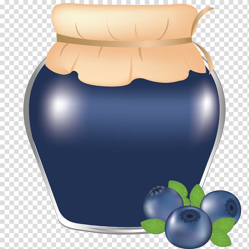 Gelatin dessert Can Blueberry Fruit preserves, blueberry transparent background PNG clipart