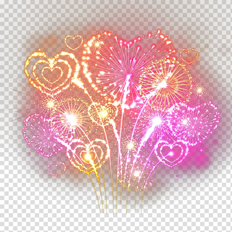 Fireworks Heart, Beautiful fireworks, steel wool heart fireworks transparent background PNG clipart