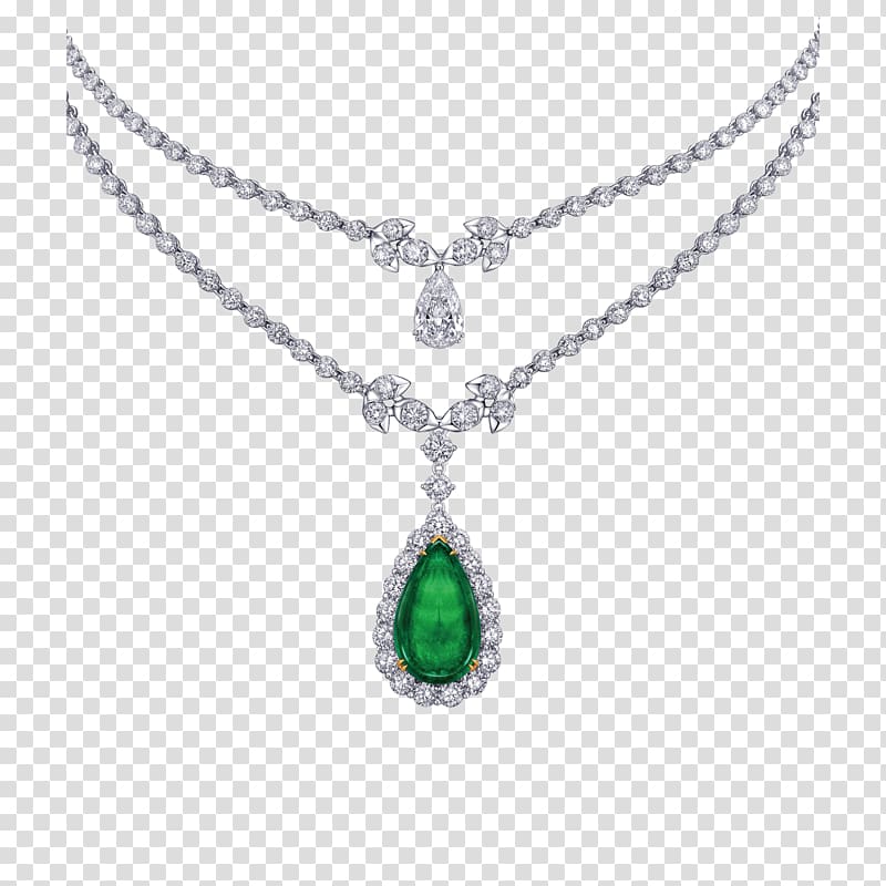 Jewellery Charms & Pendants Necklace Emerald Earring, cobochon jewelry transparent background PNG clipart