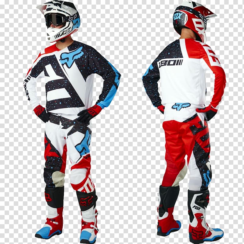 Motorcycle Helmets Fox Racing Clothing Motocross Jersey, motocross transparent background PNG clipart