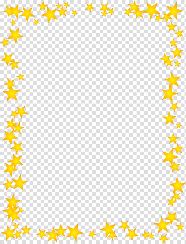 Star Gold , Golden Border transparent background PNG clipart