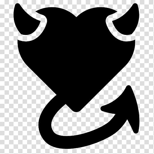 Computer Icons Devil Heart Symbol Demon, devil transparent background PNG clipart
