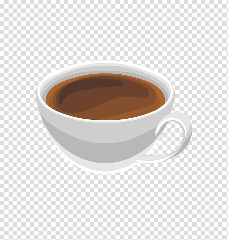 White coffee Doppio Espresso Ristretto, coffee cup transparent background PNG clipart