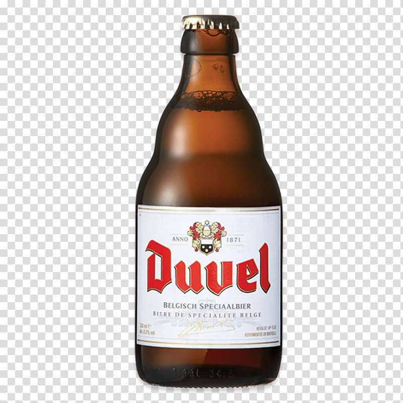 Duvel beer bottle, Duvel Bottle transparent background PNG clipart
