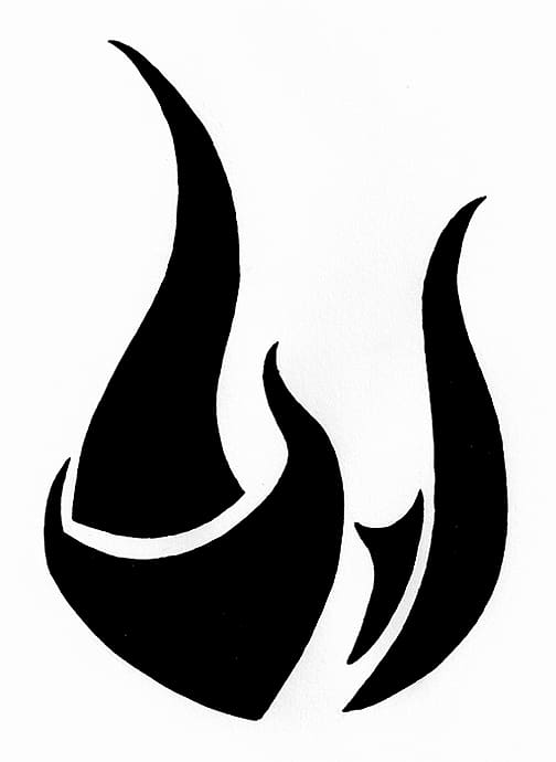 Flame Fire , Tribal Flame transparent background PNG clipart
