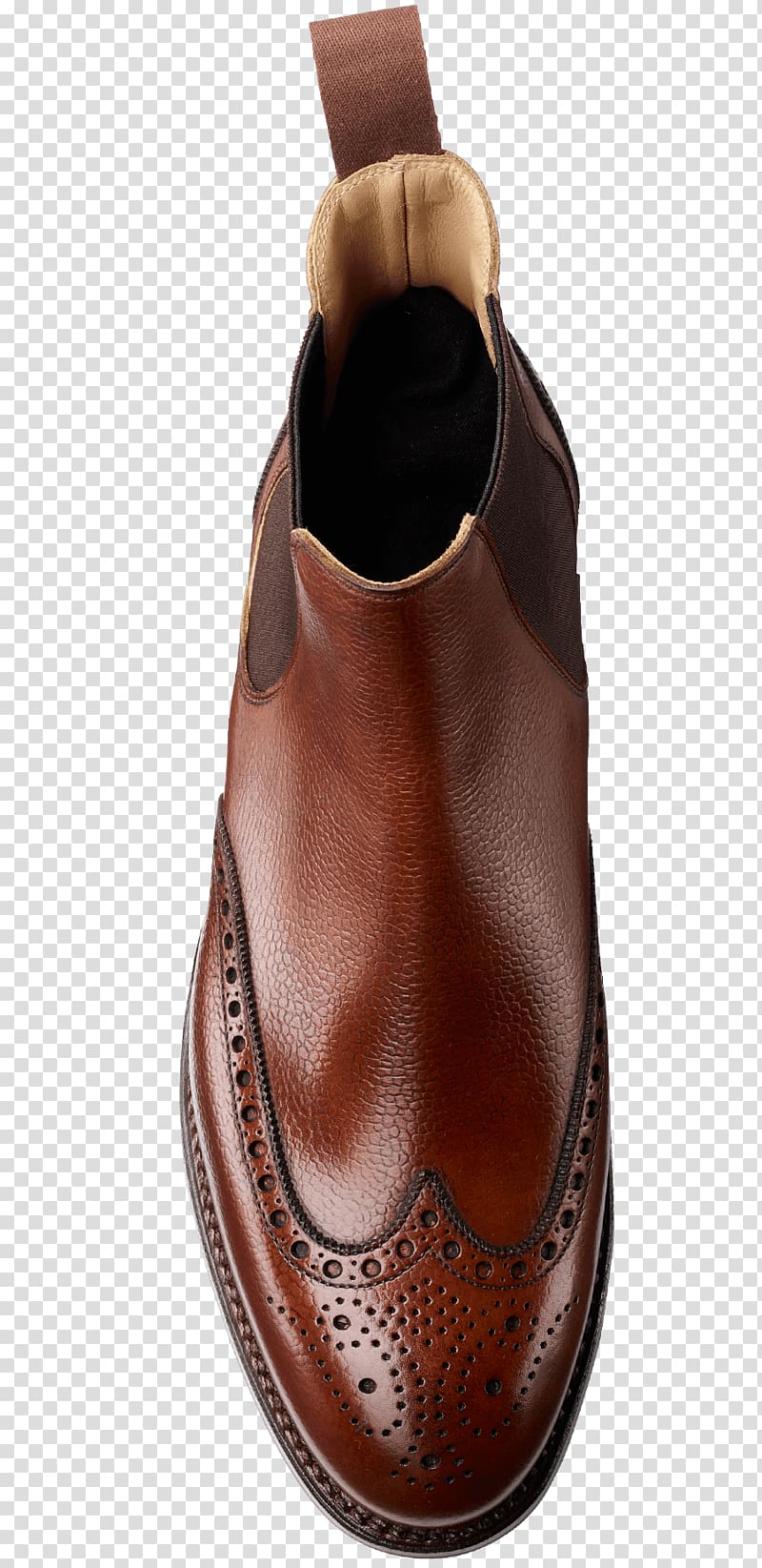 Leather Brogue shoe Crockett & Jones Chelsea boot, Goodyear Welt transparent background PNG clipart