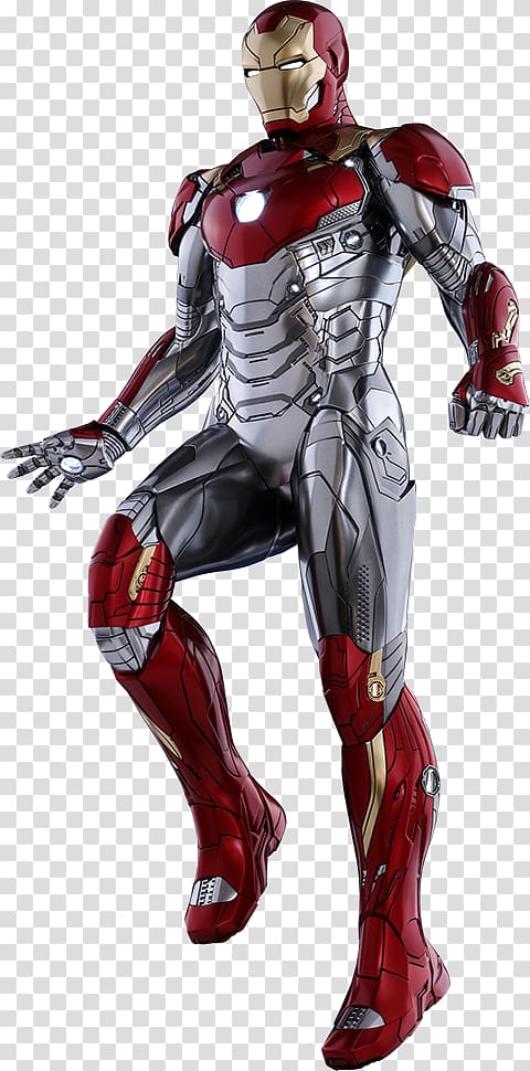 Iron Man\'s armor Spider-Man Hot Toys Limited Marvel Cinematic Universe, marvel toy transparent background PNG clipart