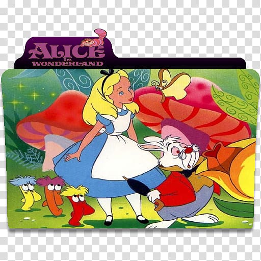 Alice's Adventures in Wonderland and Through the Looking-Glass White Rabbit Tweedledum Mad Hatter, Cartoon alice transparent background PNG clipart