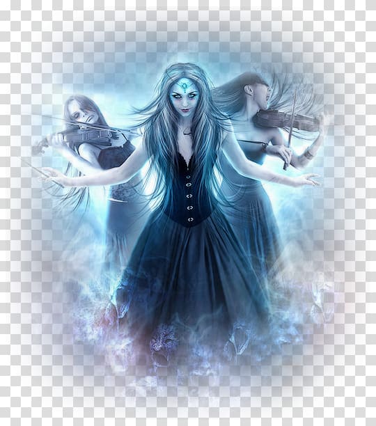 Fantasy Gothic art Ghost Painting, Ghost transparent background PNG clipart