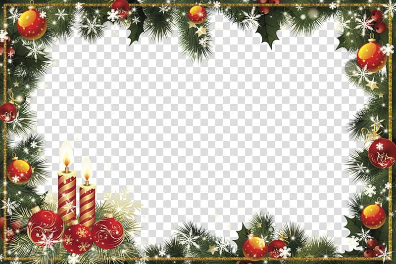 Christmas themed borderline , Christmas Eve New Year\'s Eve, material transparent background PNG clipart