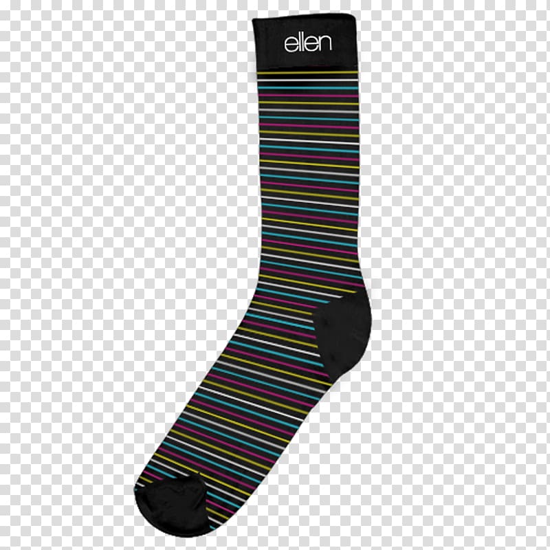 Sock Black M, striped ings transparent background PNG clipart