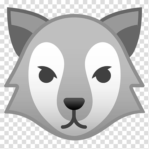 Free download | Apple Color Emoji Whiskers Gray wolf Emojipedia, Emoji