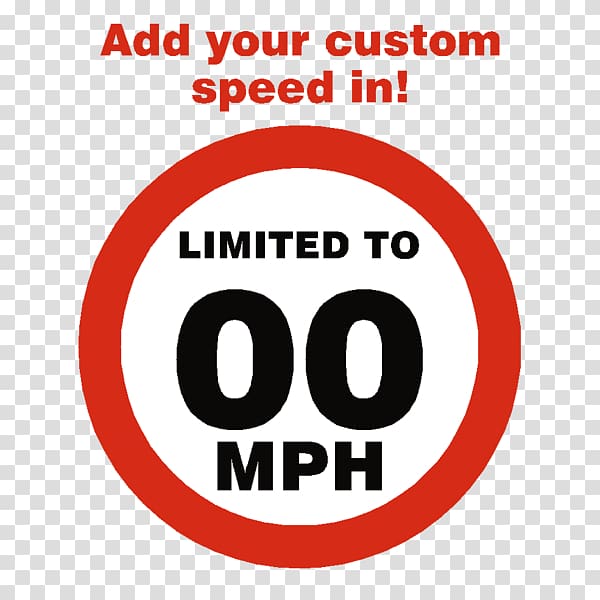 Sticker Signage Speed limit Label Miles per hour, speed limit 25 transparent background PNG clipart