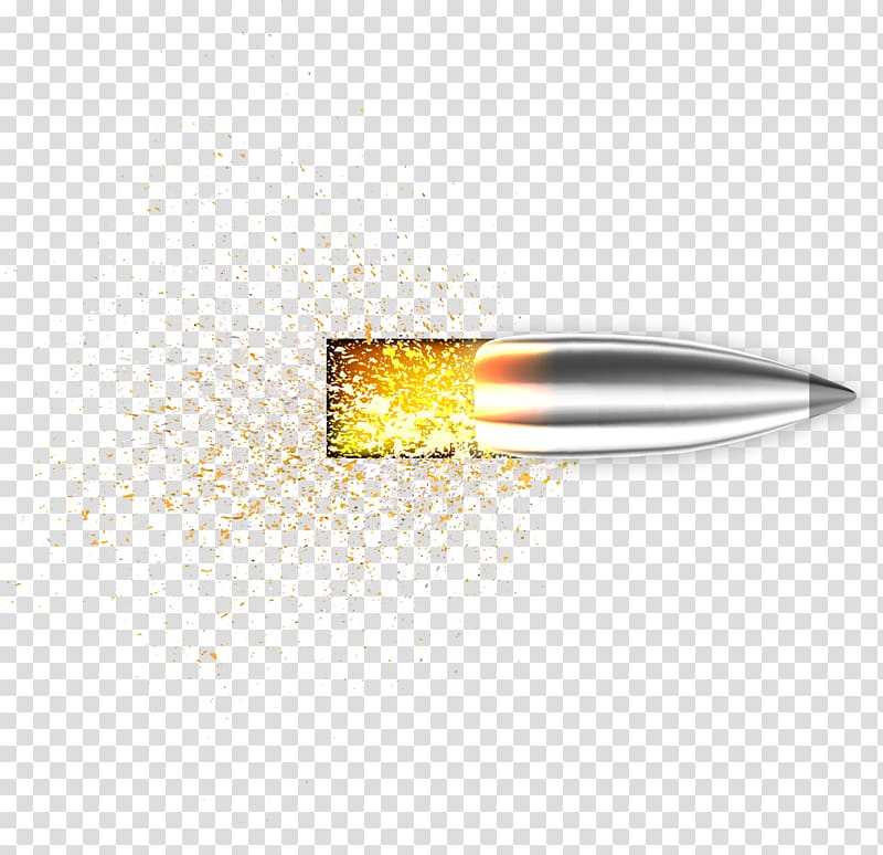 Yellow Pattern, Fired bullets weapon design material transparent background PNG clipart