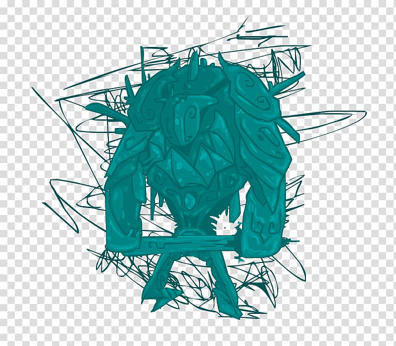 Teal Turquoise Organism, shadow of the colossus transparent background PNG clipart