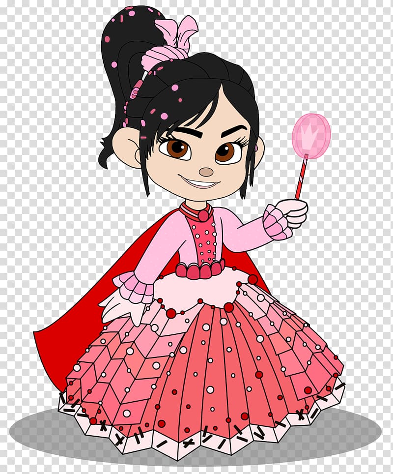 How to Draw Vanellope von Schweetz, Cartoon Princess