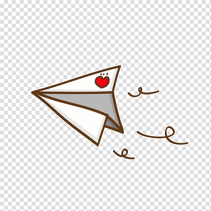 Airplane Paper plane Illustration, Cartoon paper airplane transparent background PNG clipart