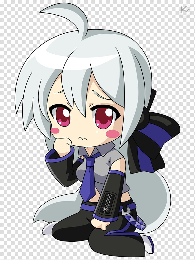 Haku Vocaloid Chibi Hatsune Miku Kaito, Chibi transparent background PNG clipart