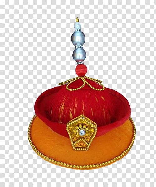 Emperor of China Qing dynasty Hat, Qing emperor cap transparent background PNG clipart