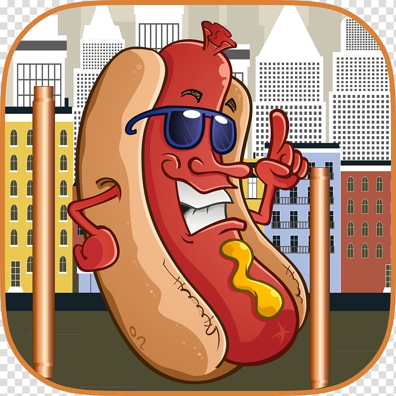 Cartoon, hotdog transparent background PNG clipart