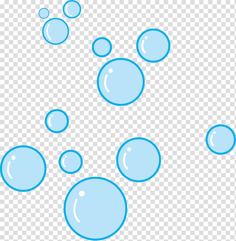 cartoon blue bubbles transparent background PNG clipart