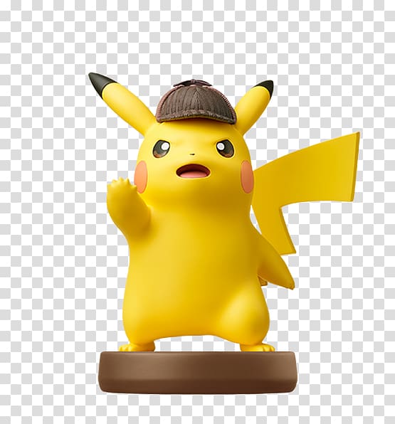 Detective Pikachu Super Smash Bros. for Nintendo 3DS and Wii U Amiibo, pikachu transparent background PNG clipart