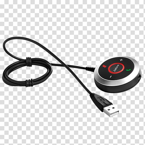 Jabra Evolve 40 MS mono, headset, On-ear, Black Headphones Skype for Business, headphones transparent background PNG clipart