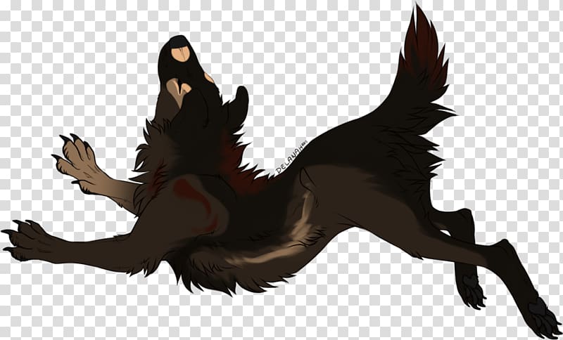 Canidae Horse Dog Legendary creature Mammal, falling down transparent background PNG clipart