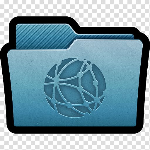 blue folder illustration, symbol electric blue font, Folder Server transparent background PNG clipart