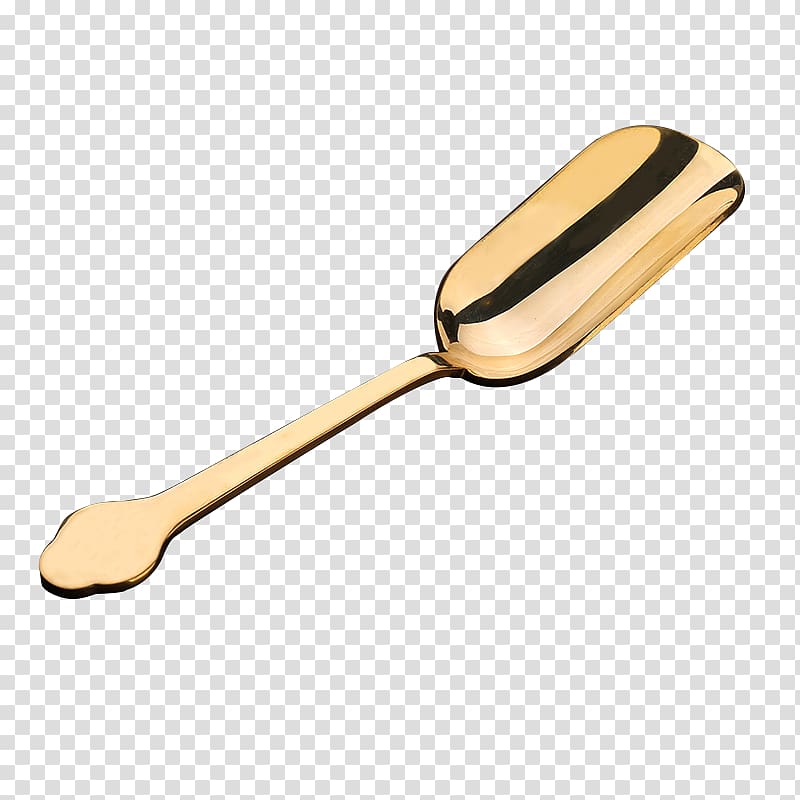 Teaspoon Wooden spoon Copper, Pure teaspoon tea spoon transparent background PNG clipart