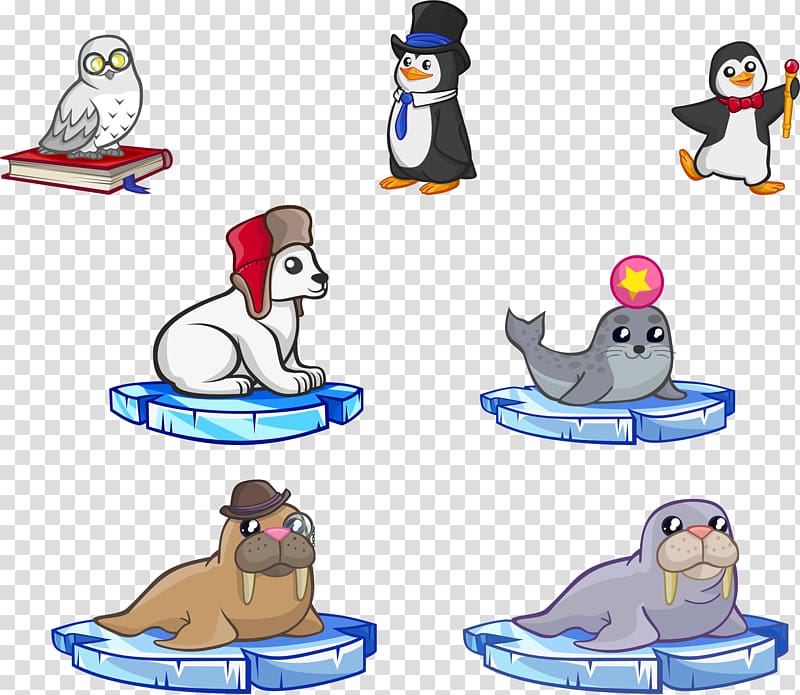 Penguin Sea lion Polar bear Antarctic Bird, Animal dolphins sea lions transparent background PNG clipart