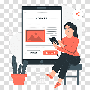 illustration, Sharing articles, phone, online, share, user, text, read, devices transparent background PNG clipart thumbnail