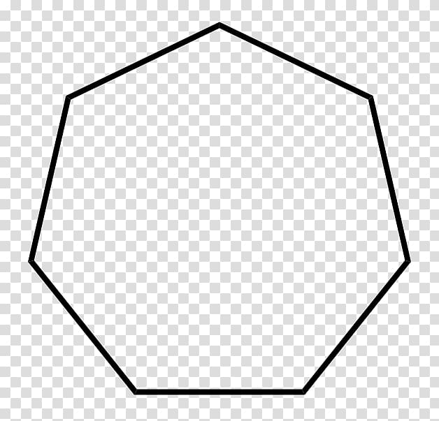 Heptagon Regular polygon Geometry, shape transparent background PNG clipart