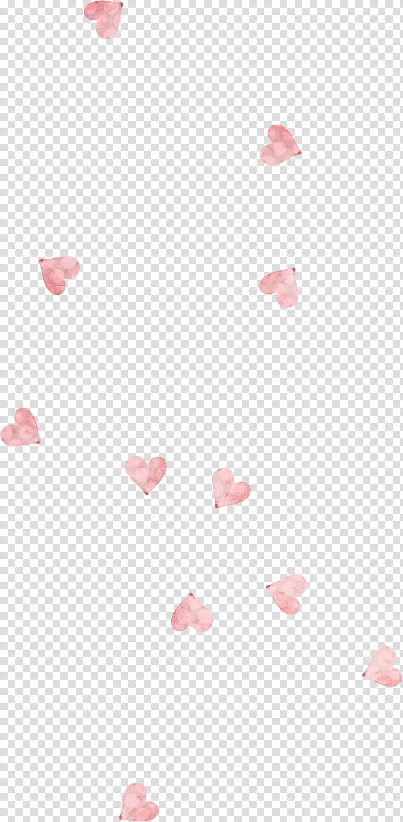 floating pink hearts transparent background PNG clipart
