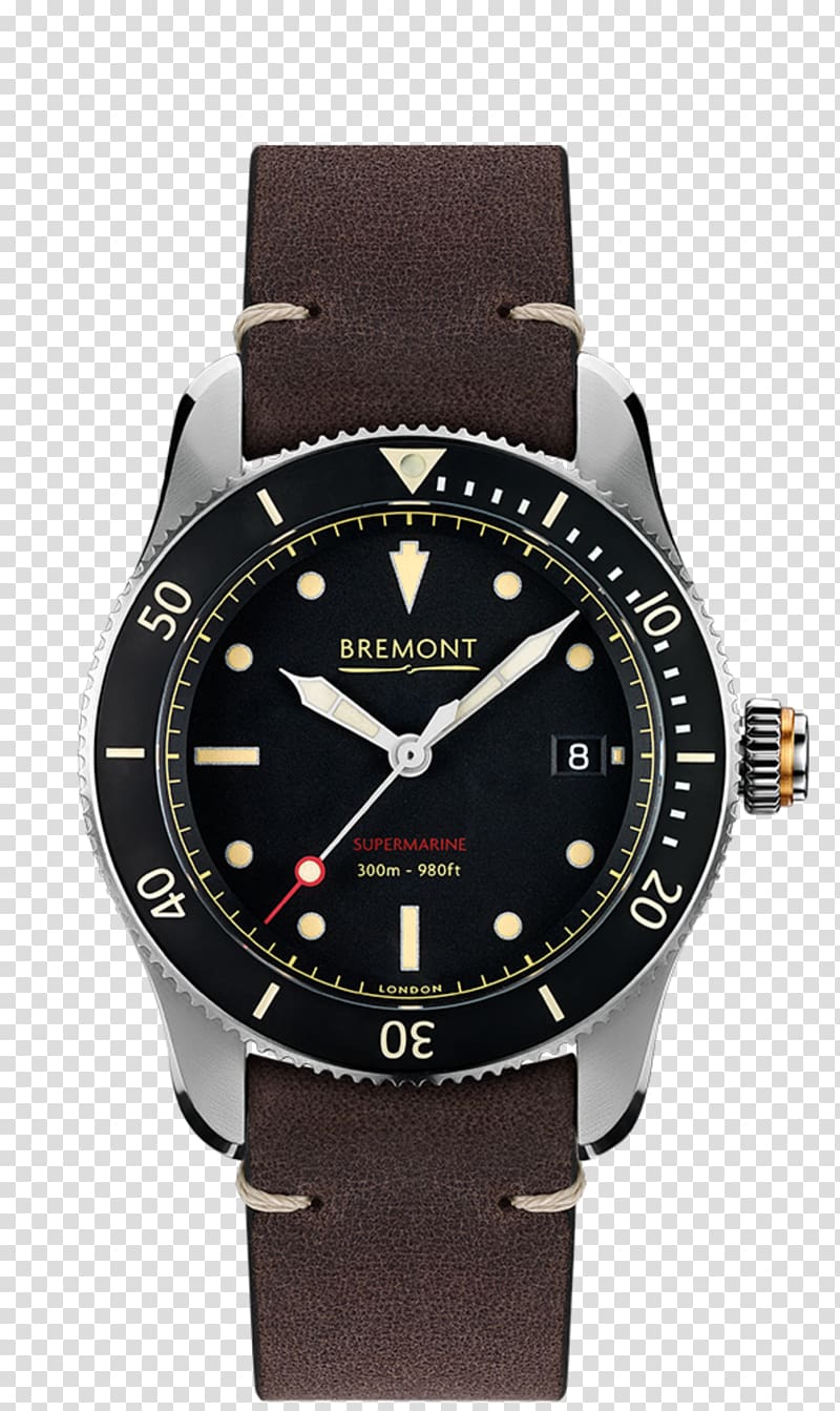 Bremont Watch Company Automatic watch Supermarine Diving watch, watch transparent background PNG clipart