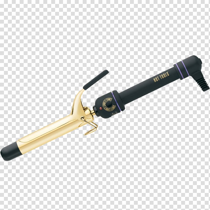 Hair iron Hot Tools 24K Gold Spring Curling Iron Hair Styling Tools Hot Tools Professional CurlBar Hot Tools Nano Ceramic Salon Curling Iron, hair transparent background PNG clipart