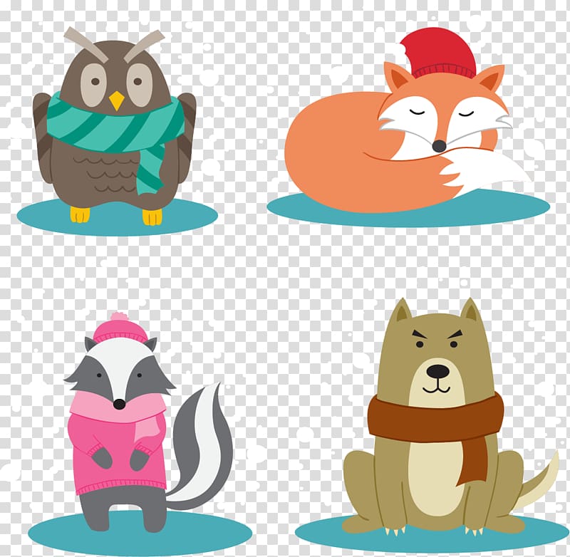 Animal , Small animals warm winter transparent background PNG clipart