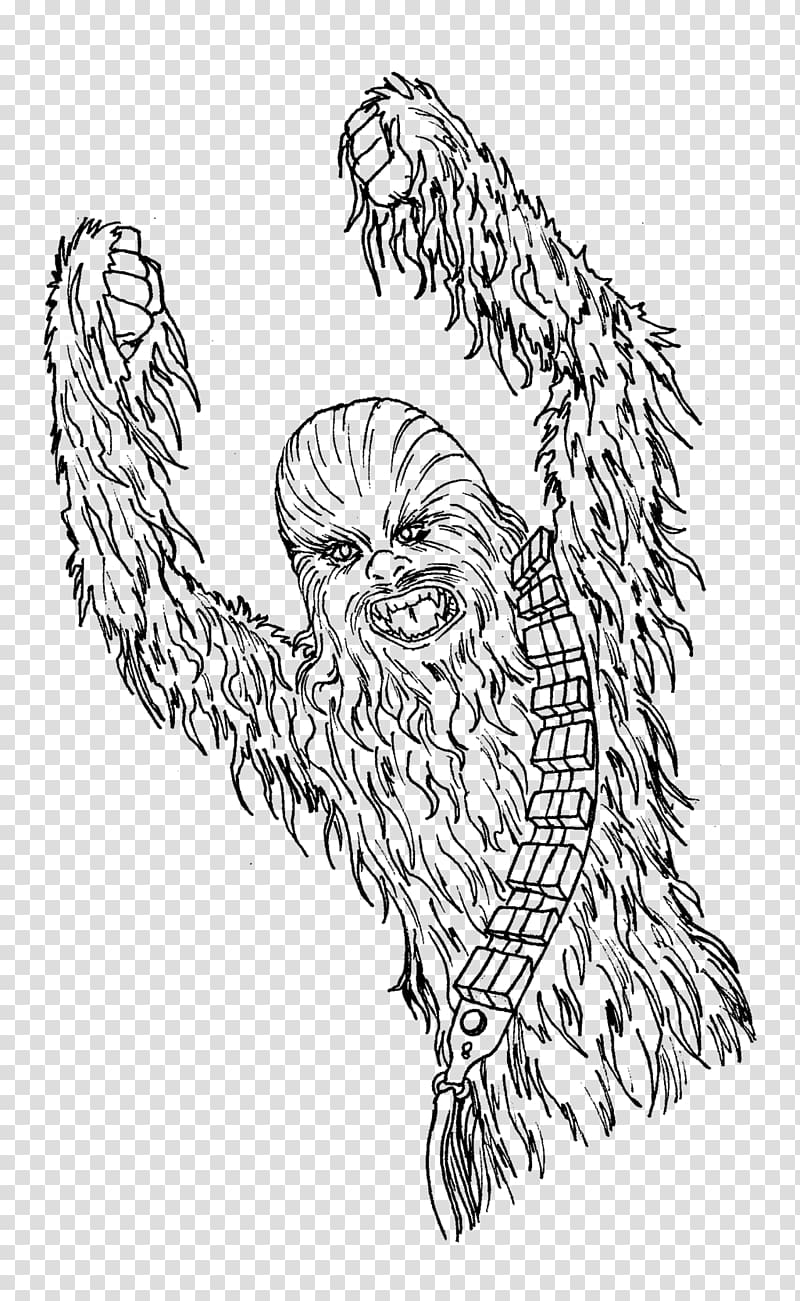 Chewbacca Angry Birds Star Wars Coloring book Finn, chewie transparent background PNG clipart