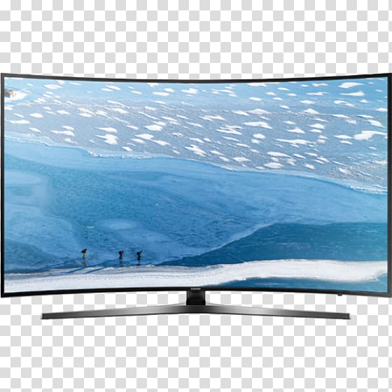 4K resolution LED-backlit LCD Smart TV Ultra-high-definition television, samsung transparent background PNG clipart