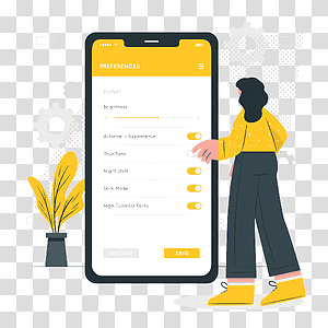 illustration, Preferences, information, options, phone, user, settings transparent background PNG clipart thumbnail