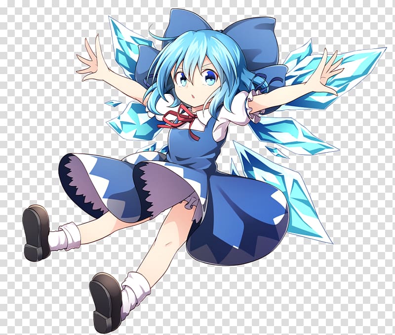 Cirno The Embodiment of Scarlet Devil Reimu Hakurei Portable Network Graphics Game, cirno transparent background PNG clipart